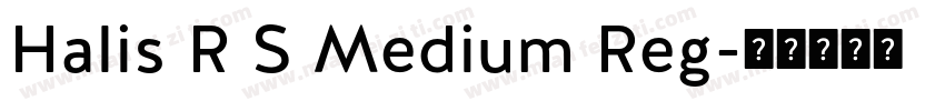Halis R S Medium Reg字体转换